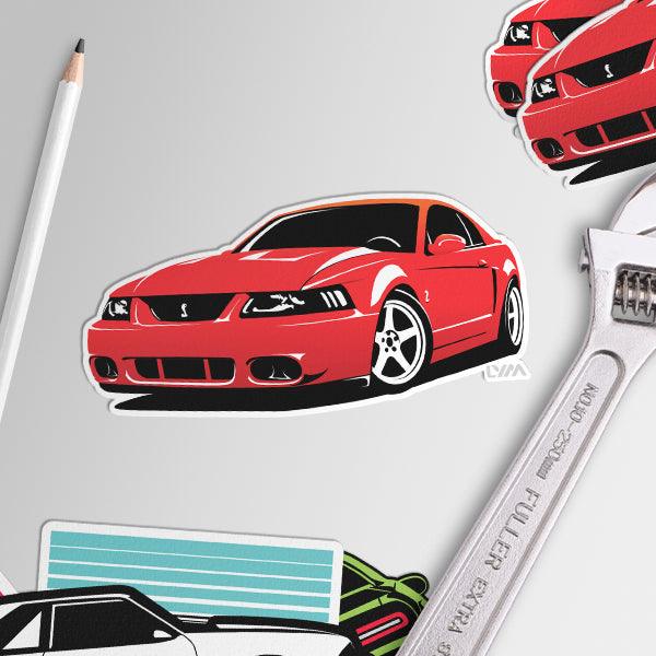 2003-04 Ford Mustang Cobra Sticker - Multiple Colors - LYM Clothing