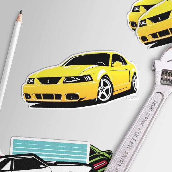 2003-04 Ford Mustang Cobra Sticker - Multiple Colors - LYM Clothing