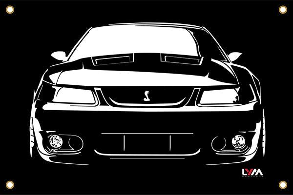 2003-2004 Ford Mustang Cobra Terminator Front or Rear Banner - LYM Clothing