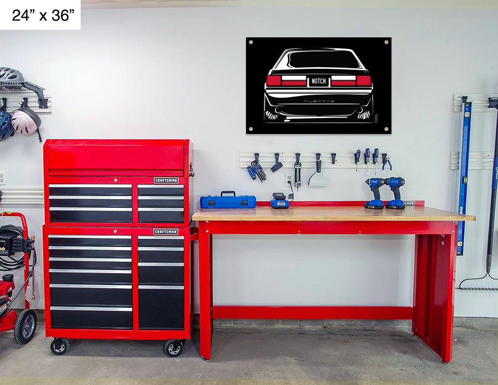 Foxbody Ford Mustang Front or Rear Banner - LYM Clothing