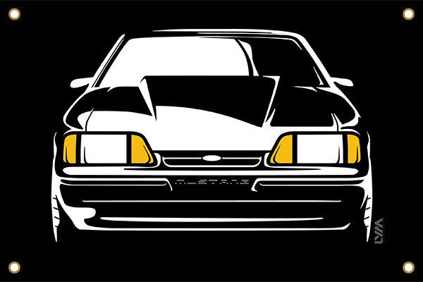 Foxbody Ford Mustang Front or Rear Banner - LYM Clothing
