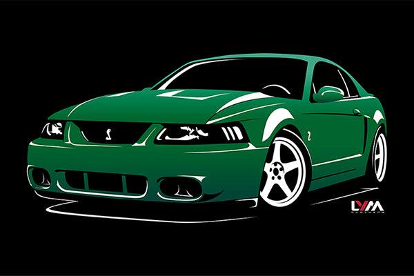 2003-2004 Ford Mustang Cobra Terminator Side Banner - LYM Clothing