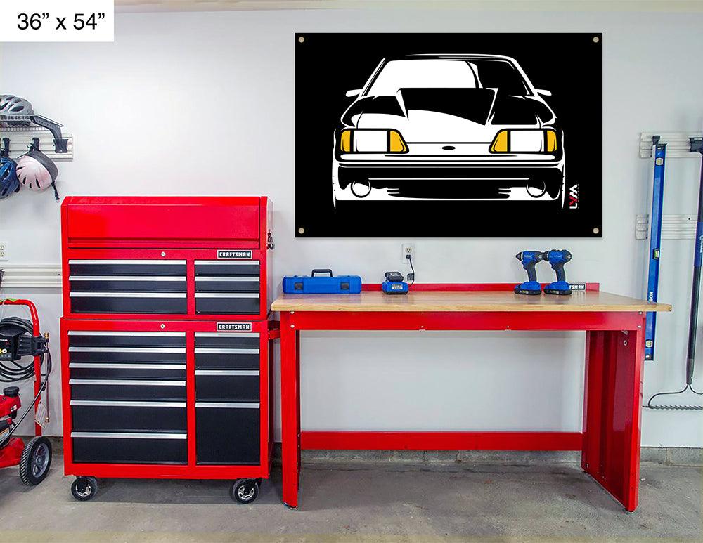 Foxbody Ford Mustang Front or Rear Banner - LYM Clothing