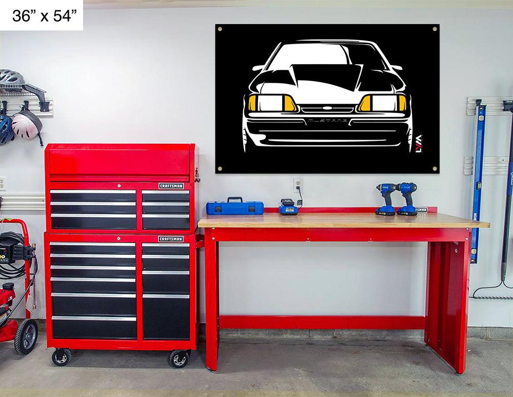Foxbody Ford Mustang Front or Rear Banner - LYM Clothing