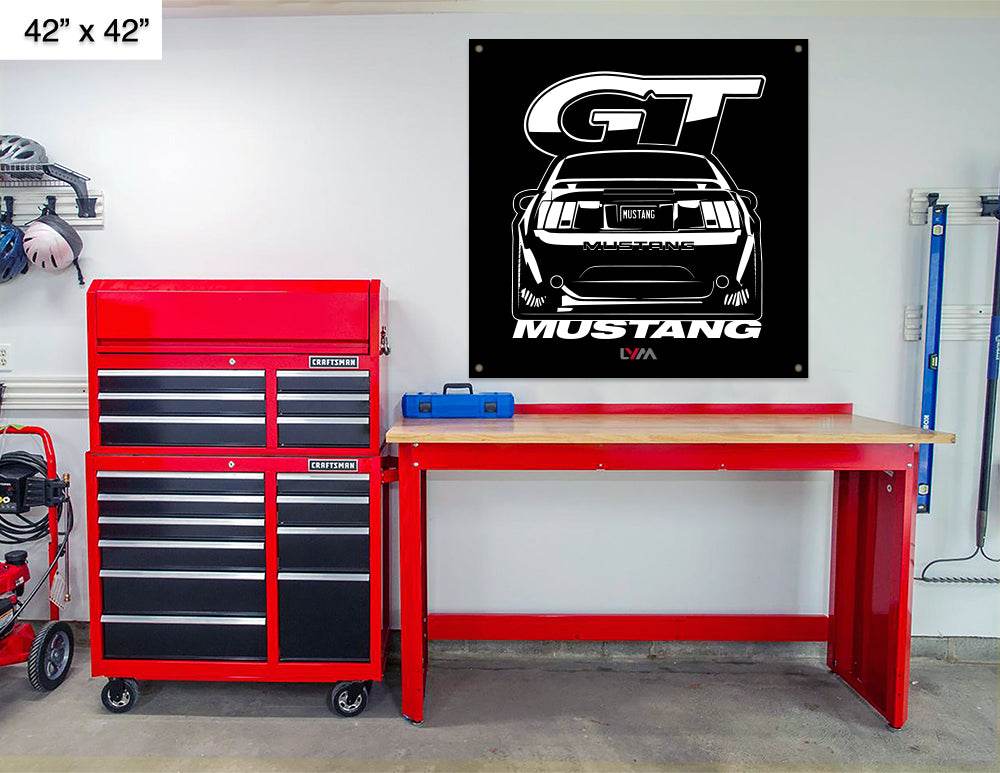 1999-2004 New Edge Ford Mustang GT Front or Rear Banner - LYM Clothing