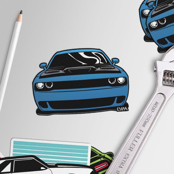 Dodge Challenger Front Sticker - Multiple Colors - LYM Clothing