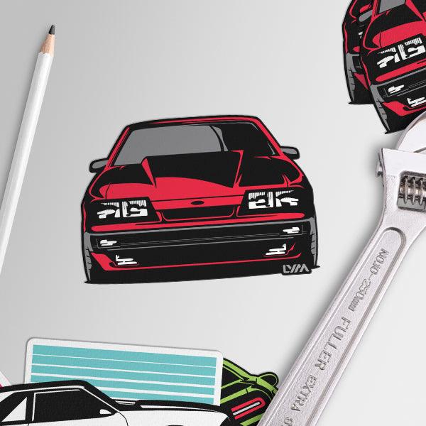 Foxbody Four Eye Ford Mustang Sticker - LYM Clothing
