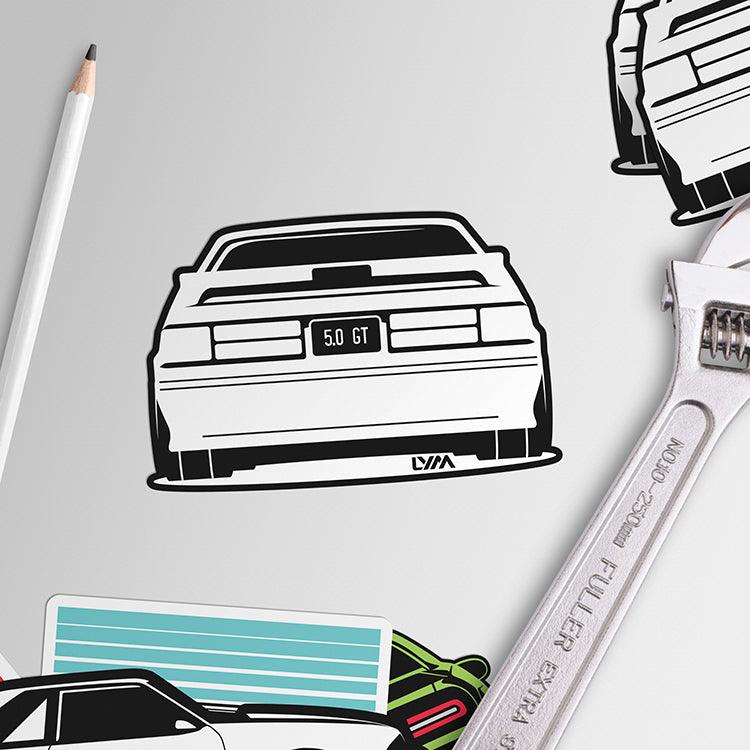Foxbody Ford Mustang Notch, LX or GT Rear Sticker - LYM Clothing