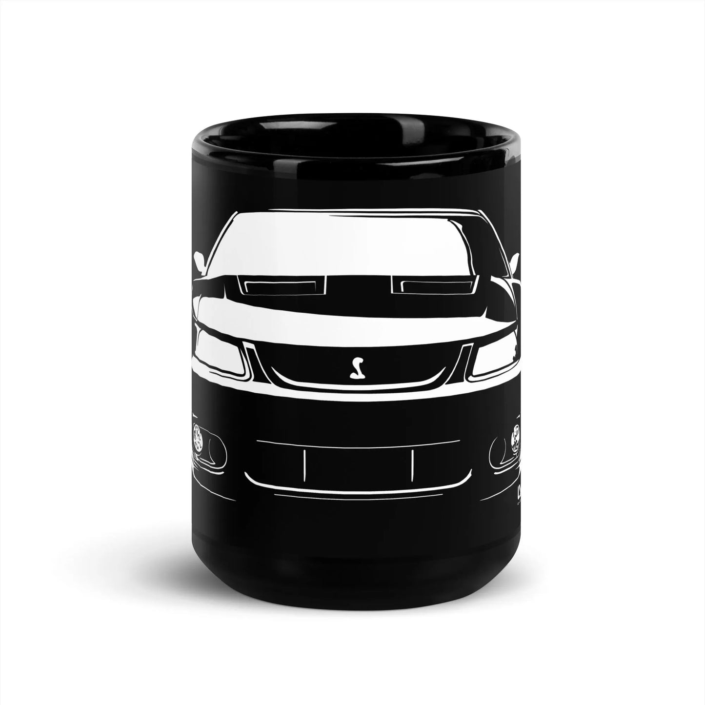 New Edge 2003/2004 Ford Mustang Cobra Front Black Glossy Mug - LYM Clothing
