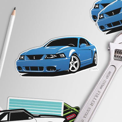2003-04 Ford Mustang Cobra Sticker - Multiple Colors - LYM Clothing