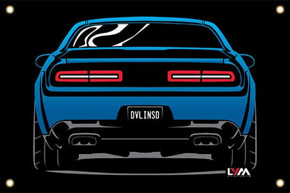 Dodge Challenger Rear Banner - LYM Clothing