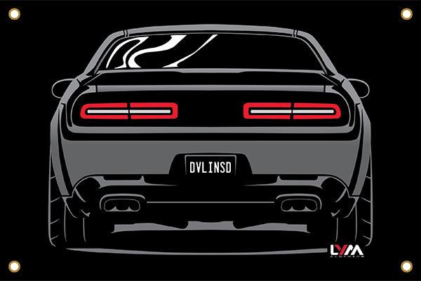 Dodge Challenger Rear Banner - LYM Clothing