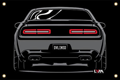Dodge Challenger Rear Banner - LYM Clothing