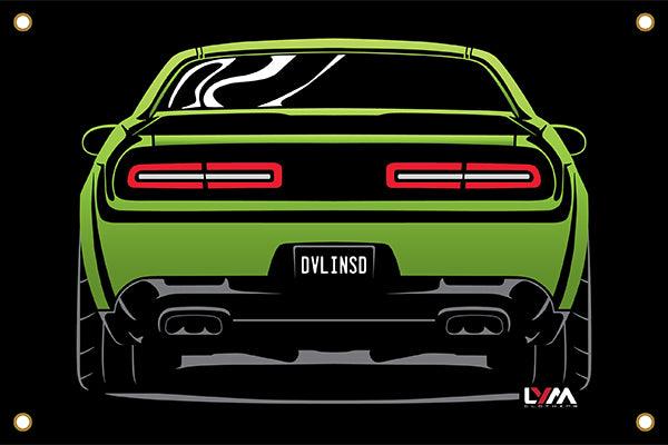 Dodge Challenger Rear Banner - LYM Clothing