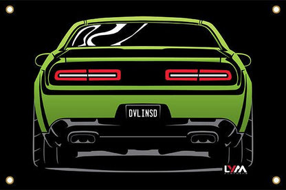 Dodge Challenger Rear Banner - LYM Clothing