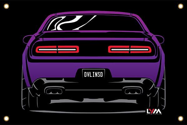 Dodge Challenger Rear Banner - LYM Clothing