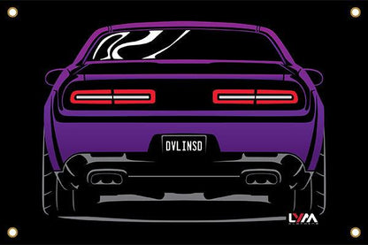 Dodge Challenger Rear Banner - LYM Clothing