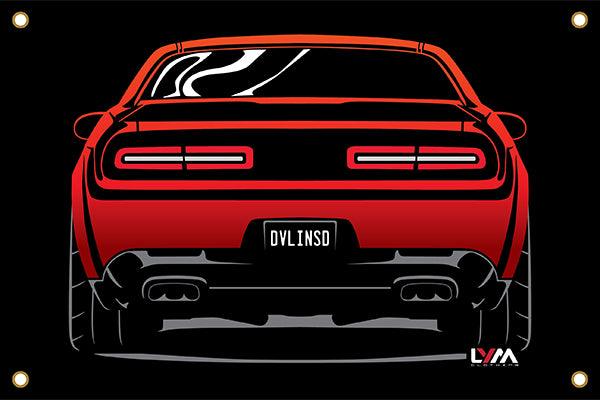 Dodge Challenger Rear Banner - LYM Clothing