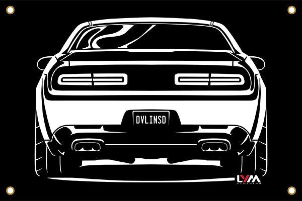 Dodge Challenger Rear Banner - LYM Clothing