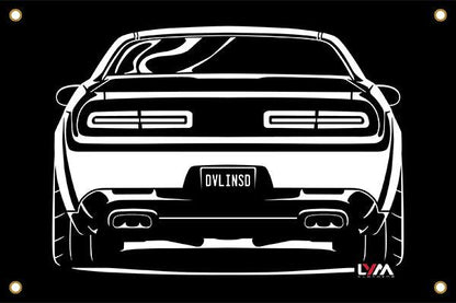 Dodge Challenger Rear Banner - LYM Clothing