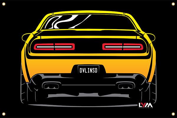 Dodge Challenger Rear Banner - LYM Clothing