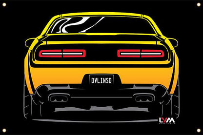 Dodge Challenger Rear Banner - LYM Clothing