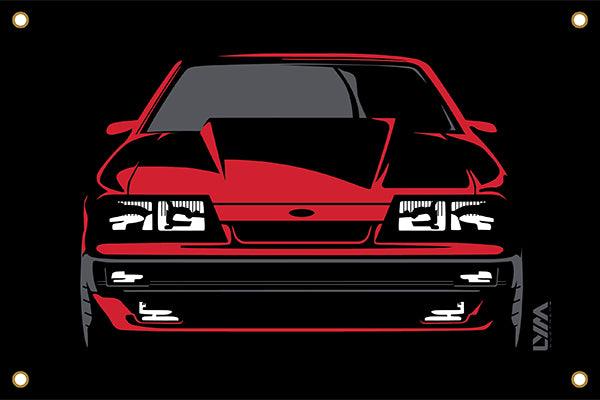 Four Eyed Pride Foxbody Ford Mustang Banner - LYM Clothing