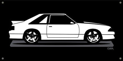 Fox Body Ford Mustang Notch, LX or GT Banner - LYM Clothing