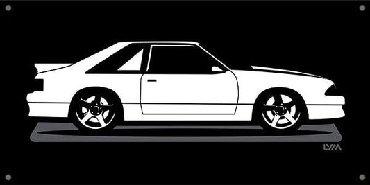 Fox Body Ford Mustang Notch, LX or GT Banner - LYM Clothing