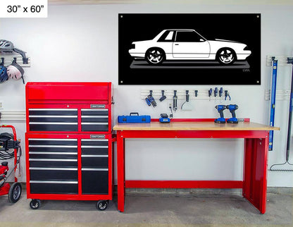Fox Body Ford Mustang Notch, LX or GT Banner - LYM Clothing