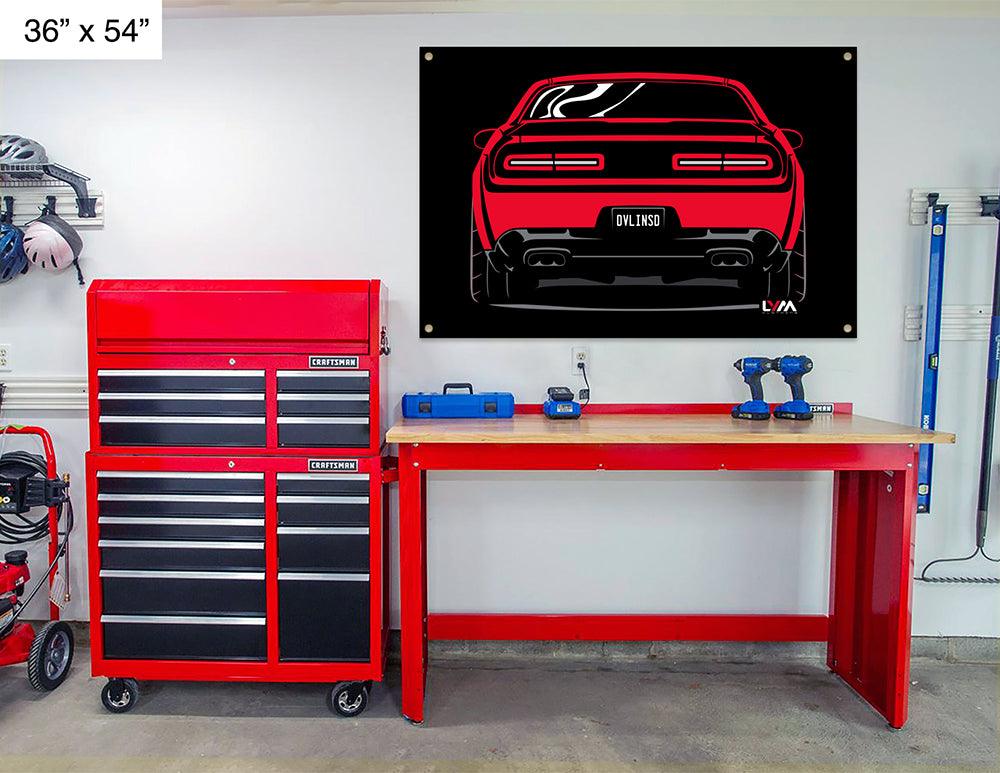 Dodge Challenger Rear Banner - LYM Clothing