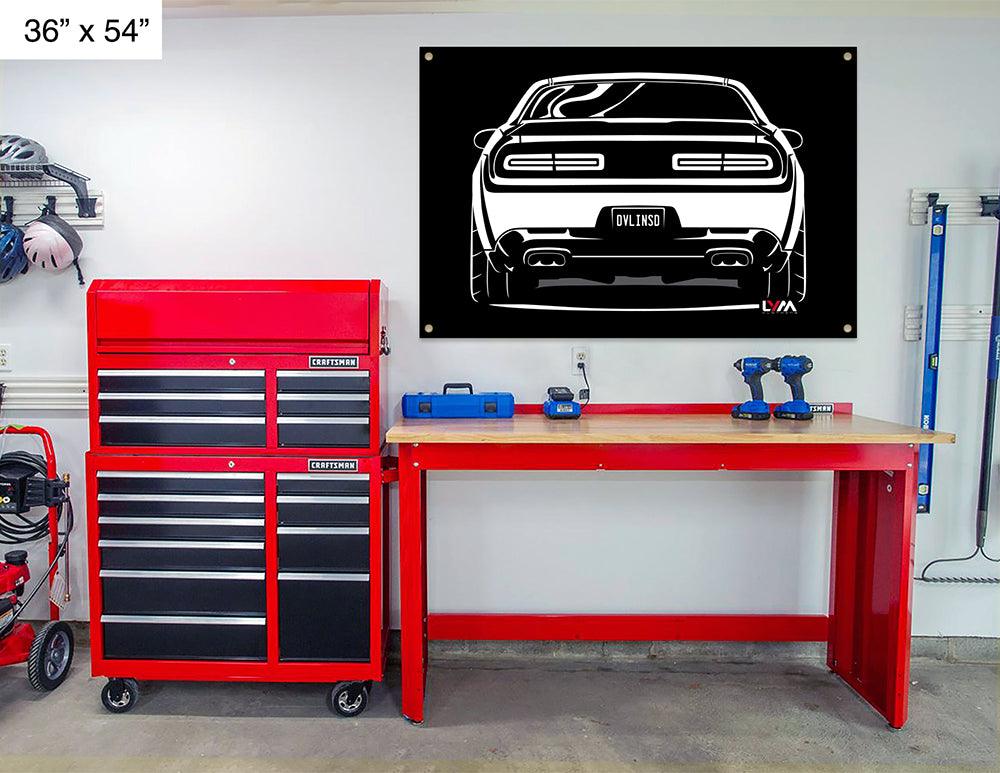 Dodge Challenger Rear Banner - LYM Clothing