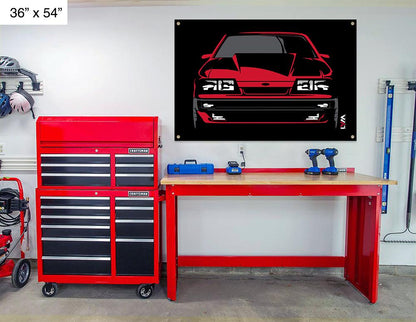 Four Eyed Pride Foxbody Ford Mustang Banner - LYM Clothing