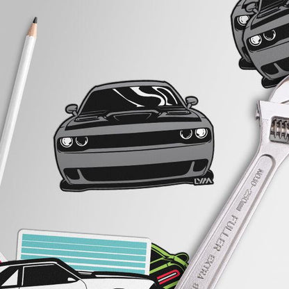 Dodge Challenger Front Sticker - Multiple Colors - LYM Clothing