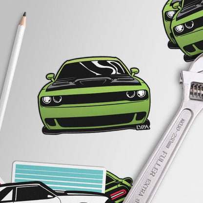 Dodge Challenger Front Sticker - Multiple Colors - LYM Clothing