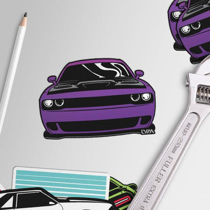 Dodge Challenger Front Sticker - Multiple Colors - LYM Clothing