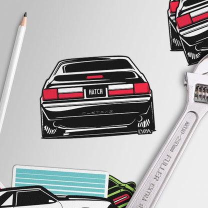 Foxbody Ford Mustang Notch, LX or GT Rear Sticker - LYM Clothing