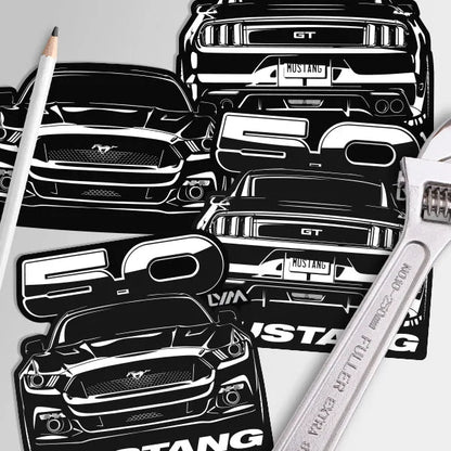 2015-2020 S550 Ford Mustang GT 5.0 Front or Rear Sticker - LYM Clothing