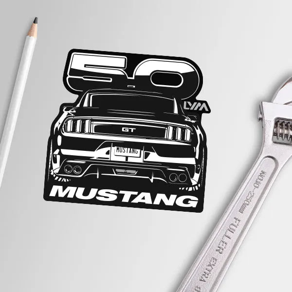 2015-2020 S550 Ford Mustang GT 5.0 Front or Rear Sticker - LYM Clothing