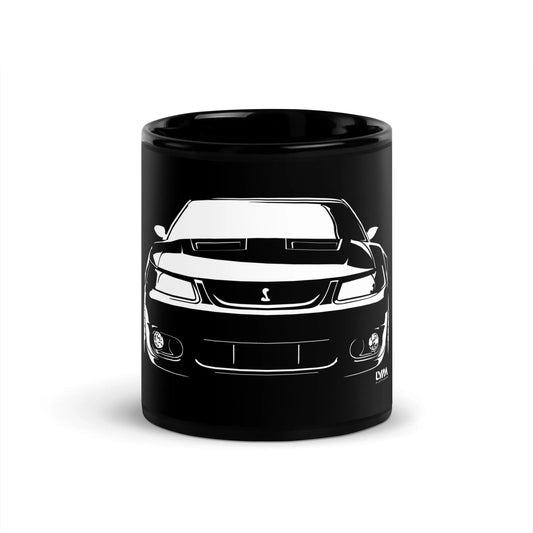 New Edge 2003/2004 Ford Mustang Cobra Front Black Glossy Mug - LYM Clothing