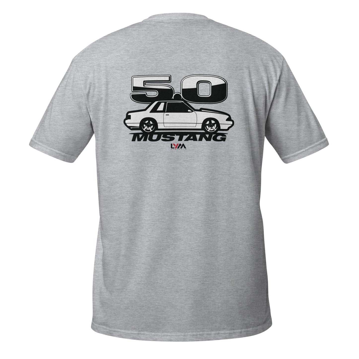 Foxbody 5.0 Ford Mustang Side NOTCH T-Shirt - LYM Clothing