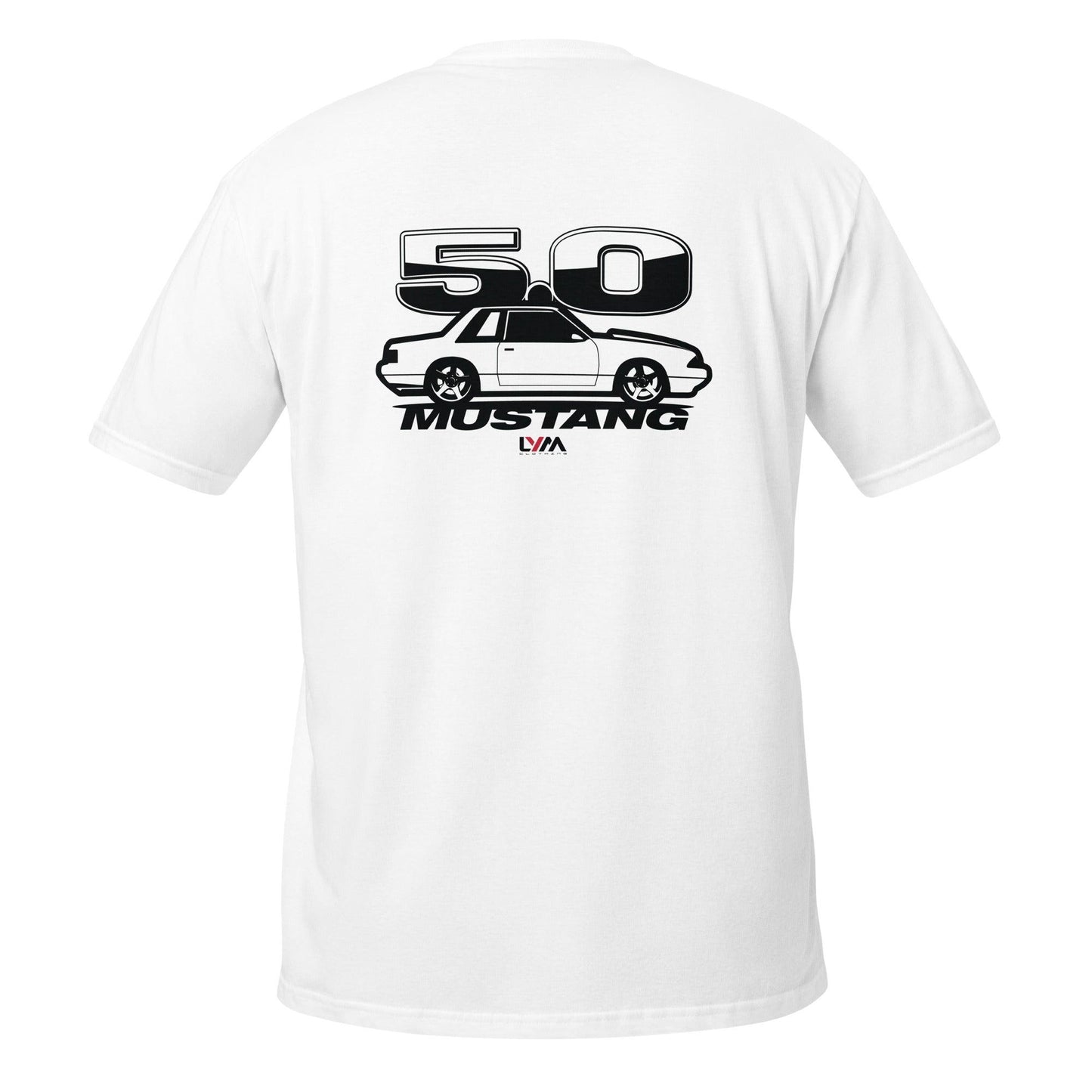 Foxbody 5.0 Ford Mustang Side NOTCH T-Shirt - LYM Clothing